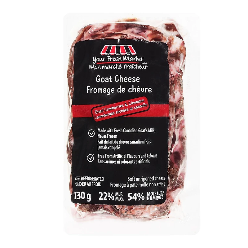 Your Fresh Market Dried Cranberries and Cinnamon Goat Cheese