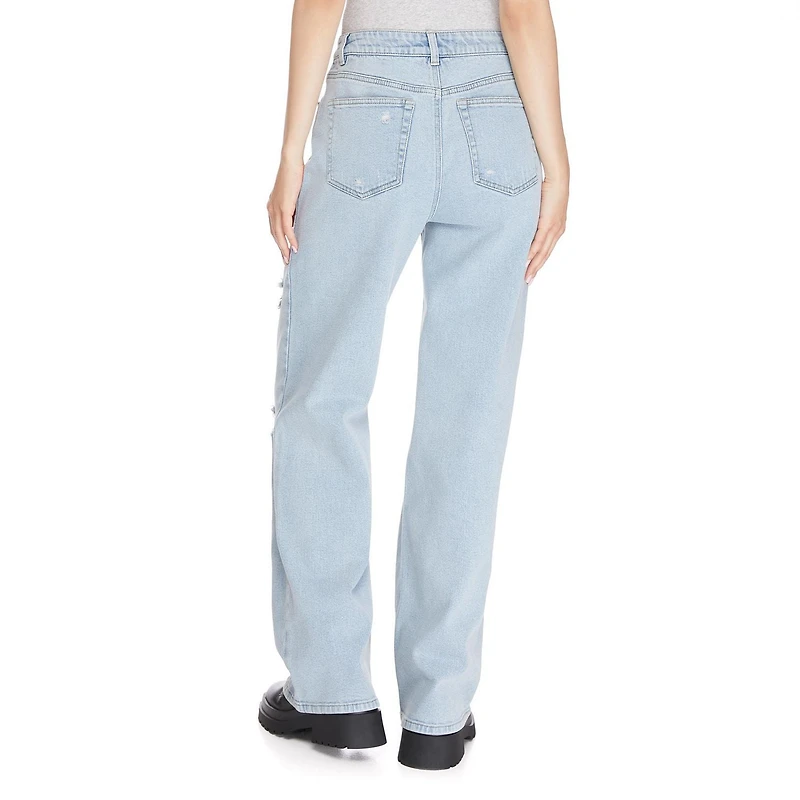 No Boundaries Women's Wide Leg Jean