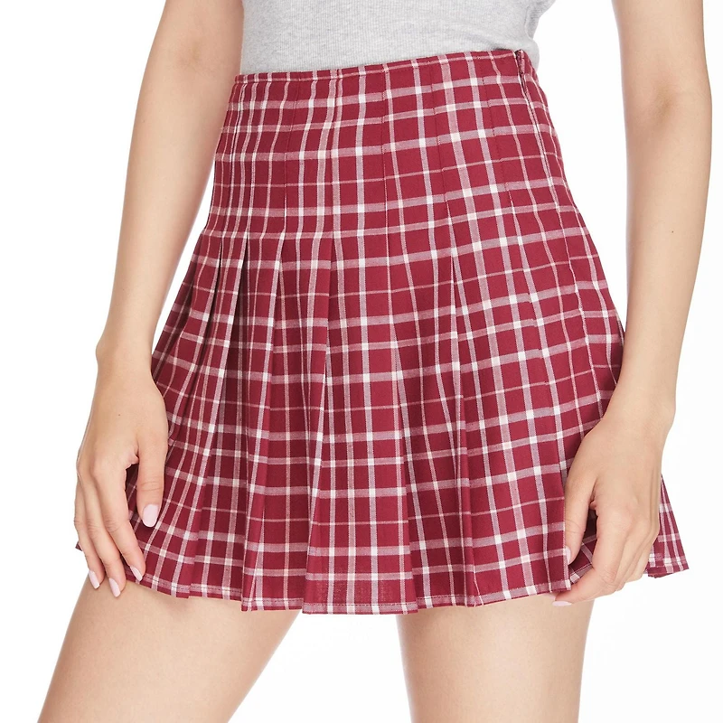 Jupe plissée No Boundaries pour femmes