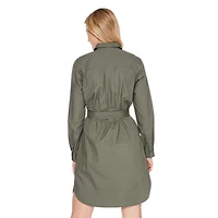 Robe-chemise tissée Iyla pour femmes
