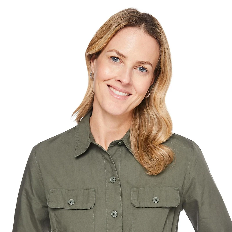 Robe-chemise tissée Iyla pour femmes