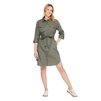 Robe-chemise tissée Iyla pour femmes