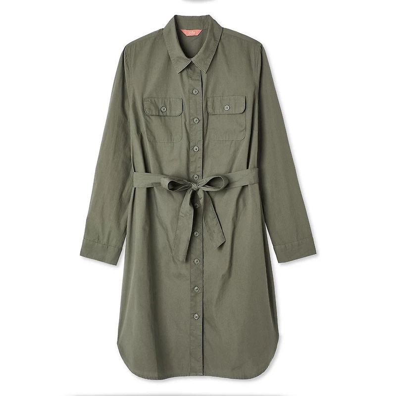 Robe-chemise tissée Iyla pour femmes