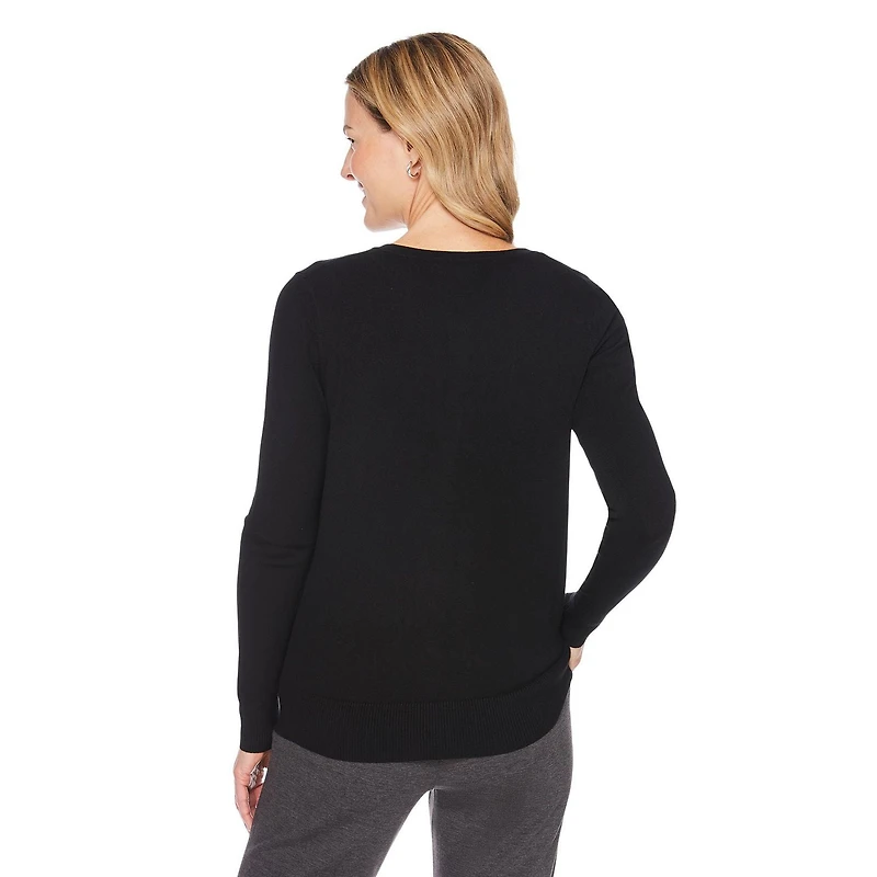 Cardigan classique à manches longues Iyla pour femmes