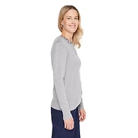 Cardigan classique à manches longues Iyla pour femmes