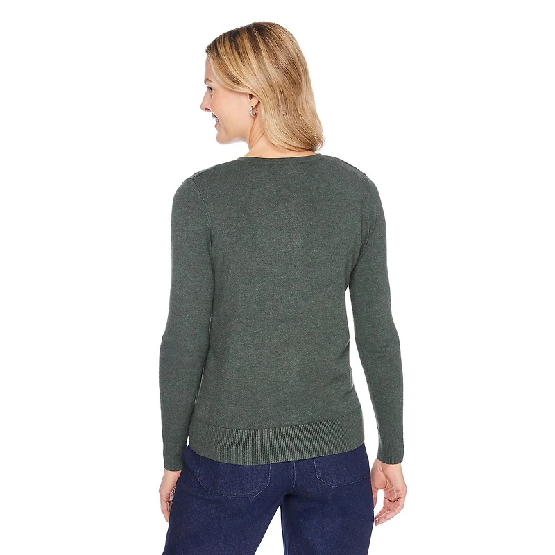 Cardigan classique à manches longues Iyla pour femmes
