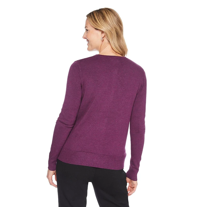 Iyla Women's Classic Long Sleeve Cardigan, Sizes S-XXL