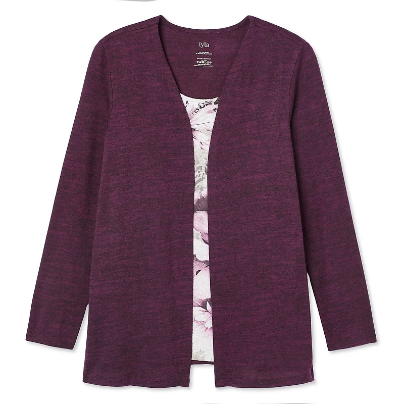 Cardigan trompe-l’œil Iyla pour femmes Tailles P-TTG