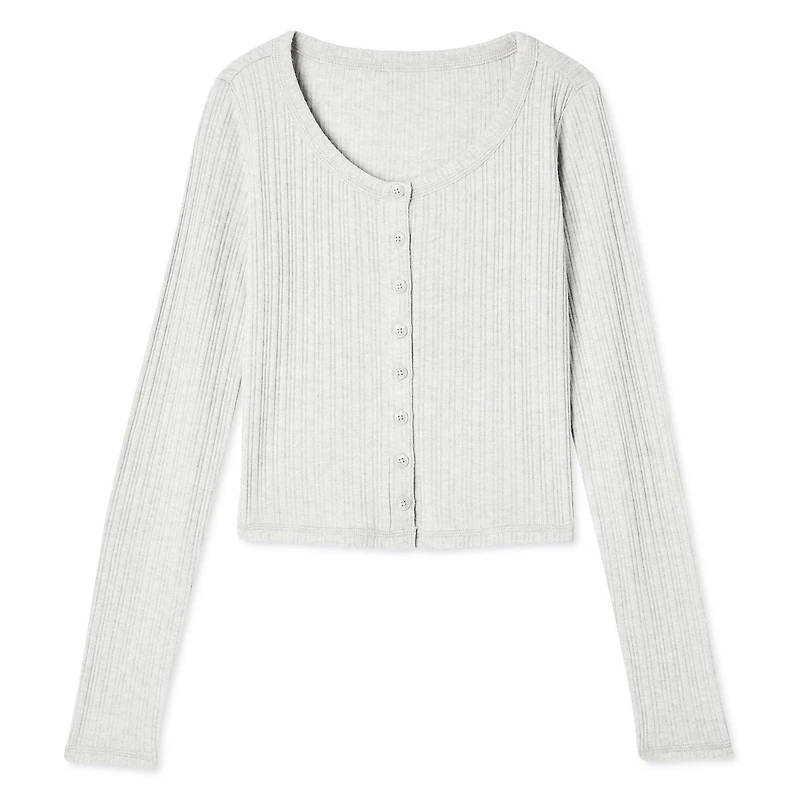 Cardigan boutonné à l’avant No Boundaries pour femmes
