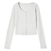 Cardigan boutonné à l’avant No Boundaries pour femmes