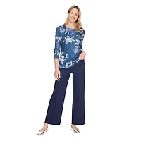 Iyla Women's 3/4 Sleeve Hacci Top