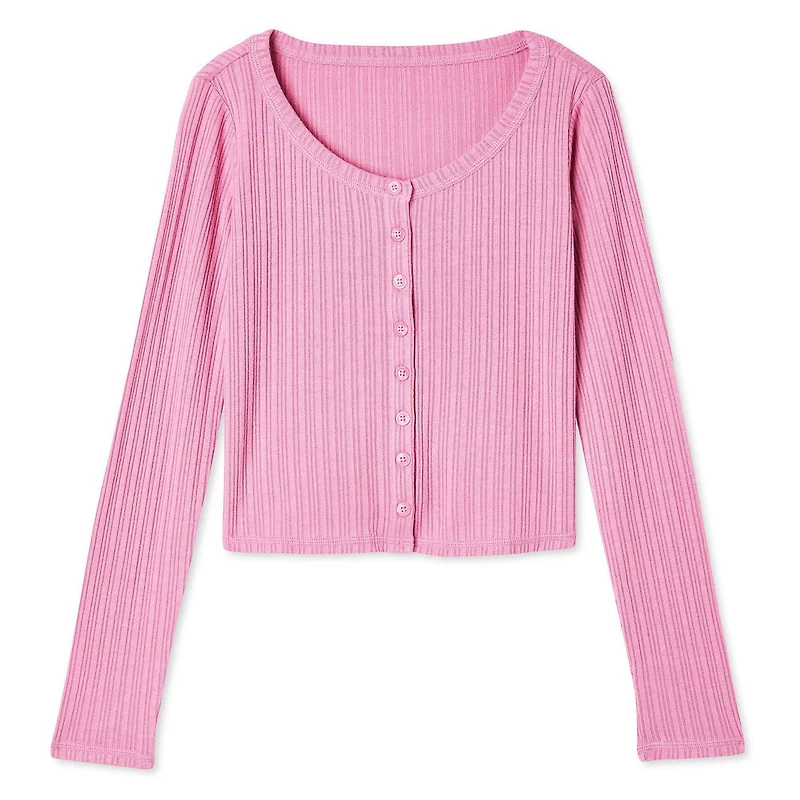 Cardigan boutonné à l’avant No Boundaries pour femmes