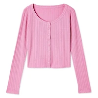 Cardigan boutonné à l’avant No Boundaries pour femmes