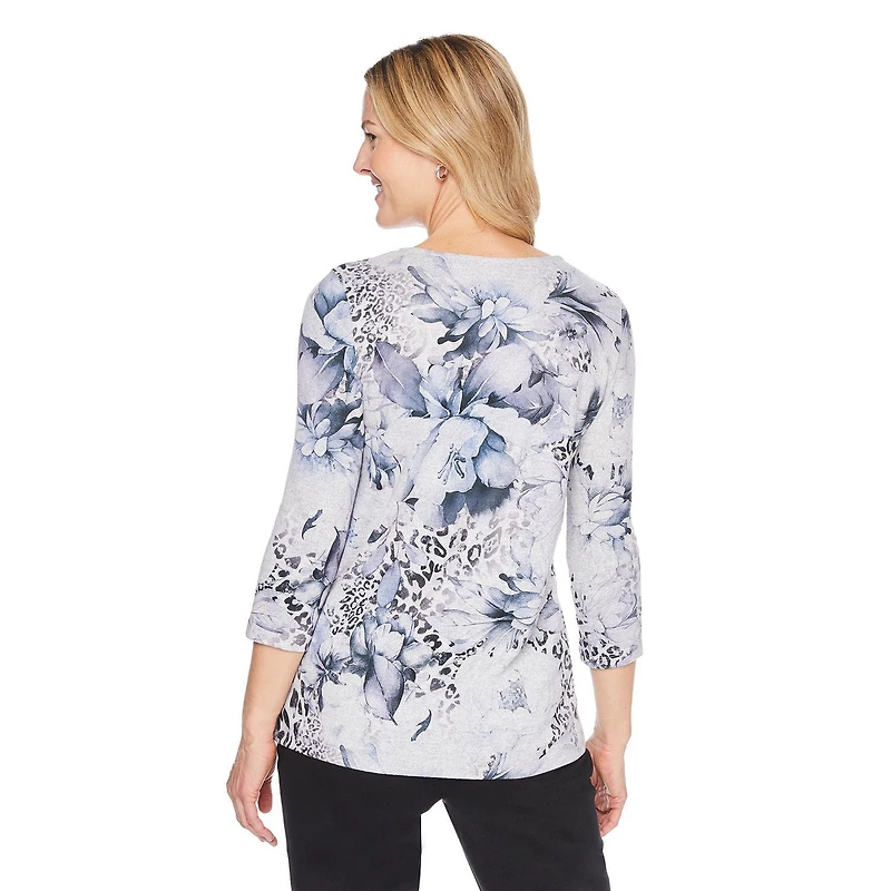 Iyla Women's 3/4 Sleeve Hacci Top