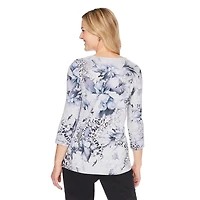 Iyla Women's 3/4 Sleeve Hacci Top