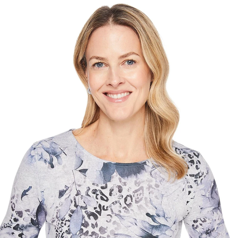 Iyla Women's 3/4 Sleeve Hacci Top