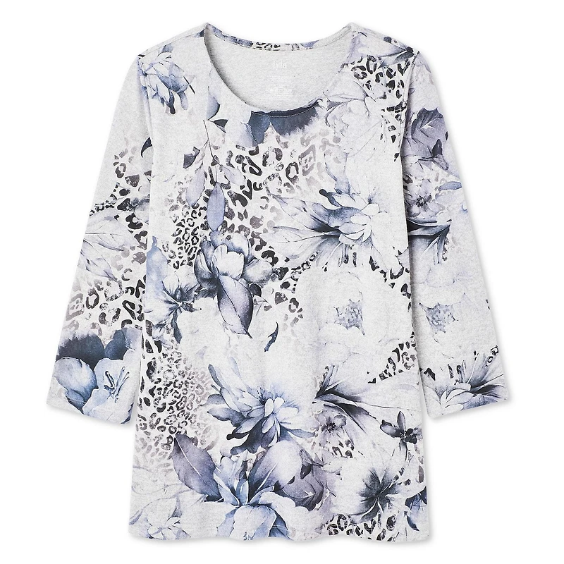 Iyla Women's 3/4 Sleeve Hacci Top