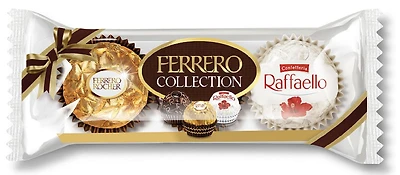 Assortiment FERRERO COLLECTION de confiseries au chocolat et à la noix de coco, 3 confiseries, 32 g