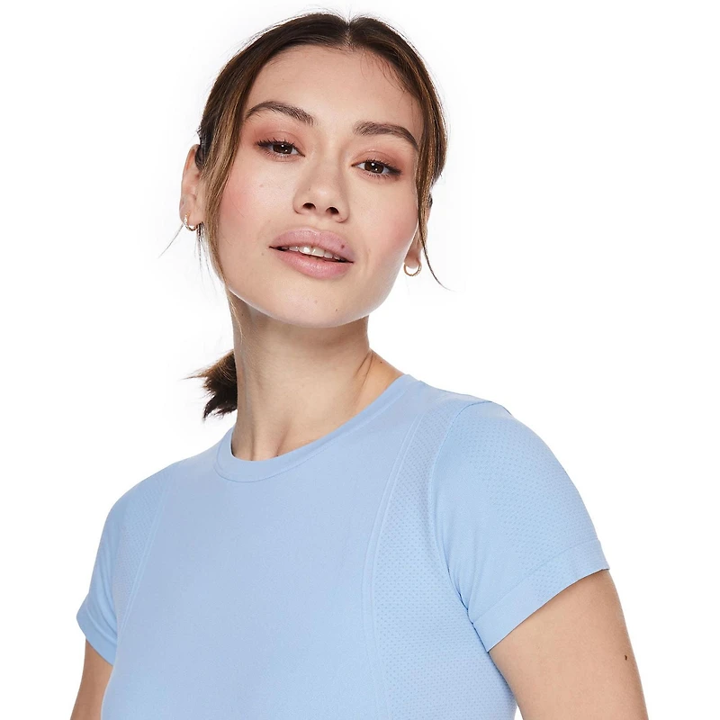 T-shirt écourté sans couture Athletic Works pour femmes