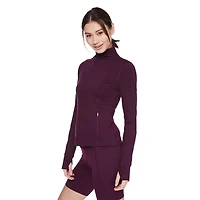 Manteau performance zippé sur la longueur Athletic Works pour femmes Tailles TP–TTG