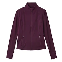Manteau performance zippé sur la longueur Athletic Works pour femmes Tailles TP–TTG