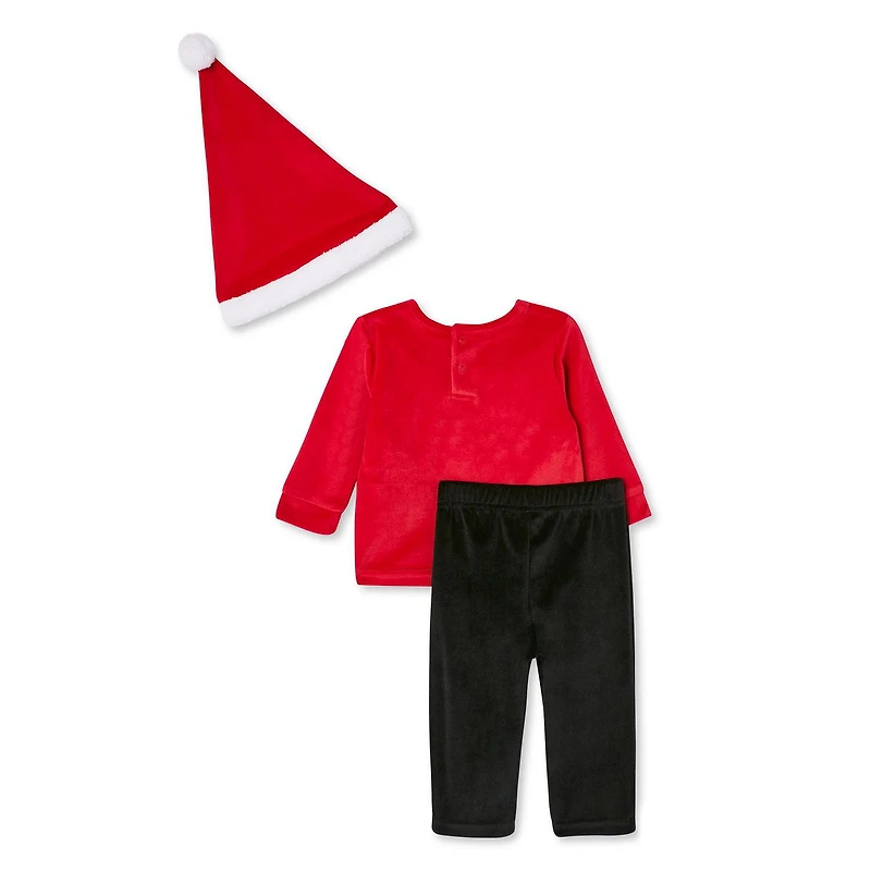 George Baby Boys' Holiday Top, Pant, and Hat 3-Piece Set