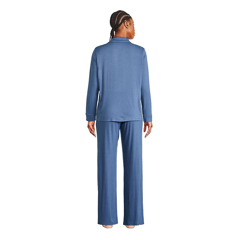 George Women's Notch Collar Pajama 2-Piece Set, Sizes XS-XXL
