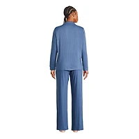 George Women's Notch Collar Pajama 2-Piece Set, Sizes XS-XXL