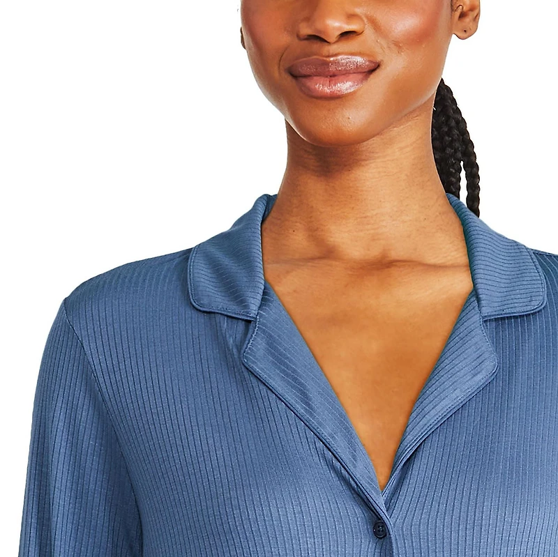 George Women's Notch Collar Pajama 2-Piece Set, Sizes XS-XXL