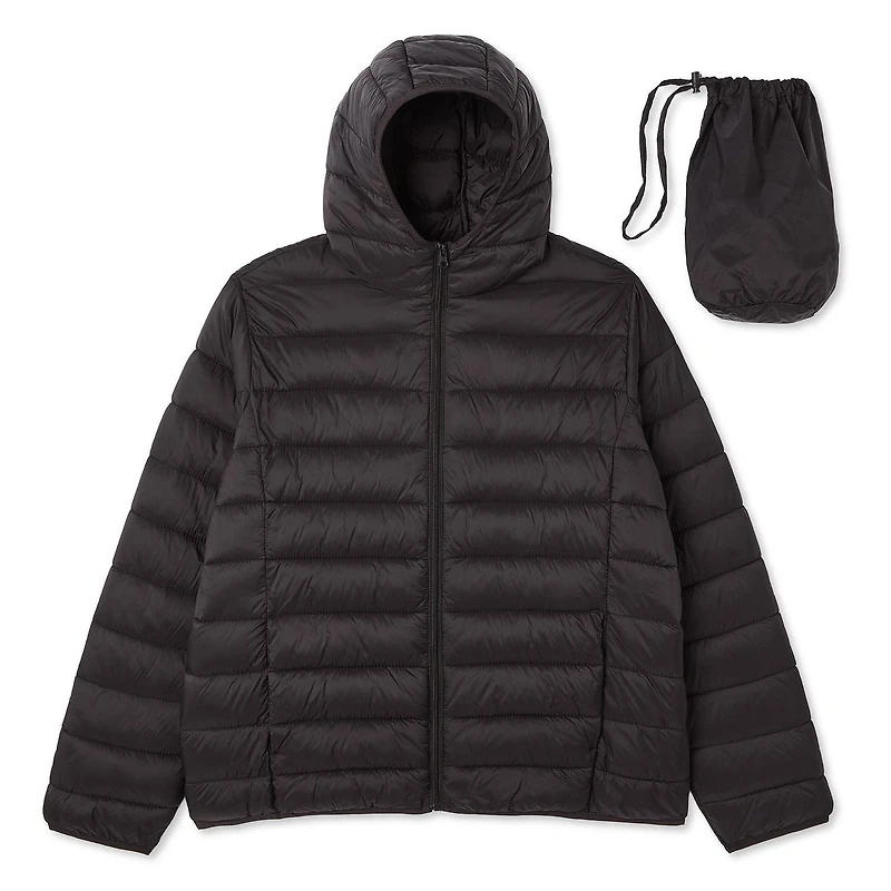 George Women's Plus Packable Puffer Jacket, Sizes 1X-4X