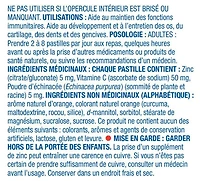 Pastilles de zinc avec vitamin C et èchinacèe 60 pastilles