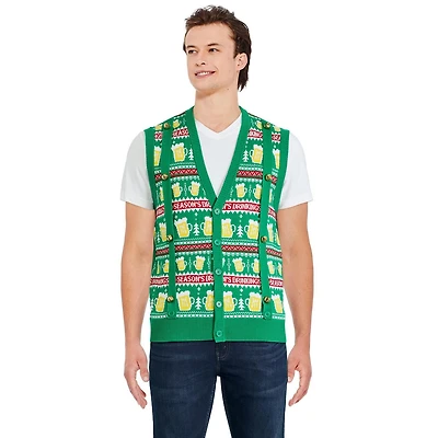 George Men's Christmas Sweater Vest