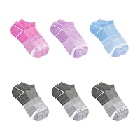 Fruit of the Loom Girls All Day Comfort Chaussettes invisibles Technologie d’évacuation.