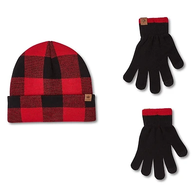 Canadiana Kids' Unisex Hat and Gloves 2-Piece Set