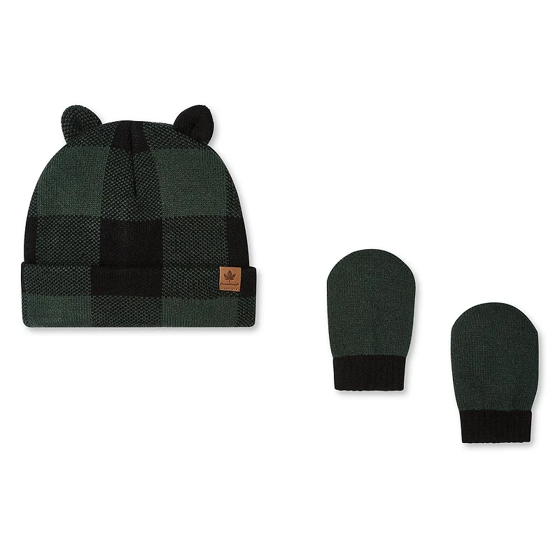 Ensemble 2 pièces avec tuque et mitaines Canadiana unisexe pour nourrissons