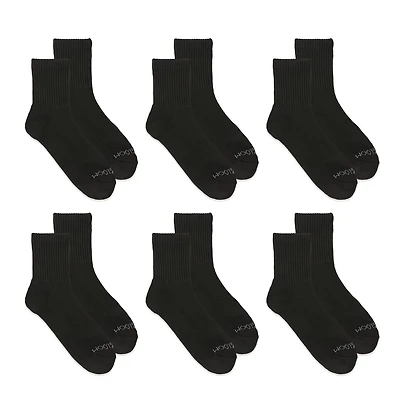 Chaussettes mi-mollet Fruit of the Loom All Day Comfort pour femme, tailles 35-41 (lot de 6) Chaussettes douces et respirantes, confort total.