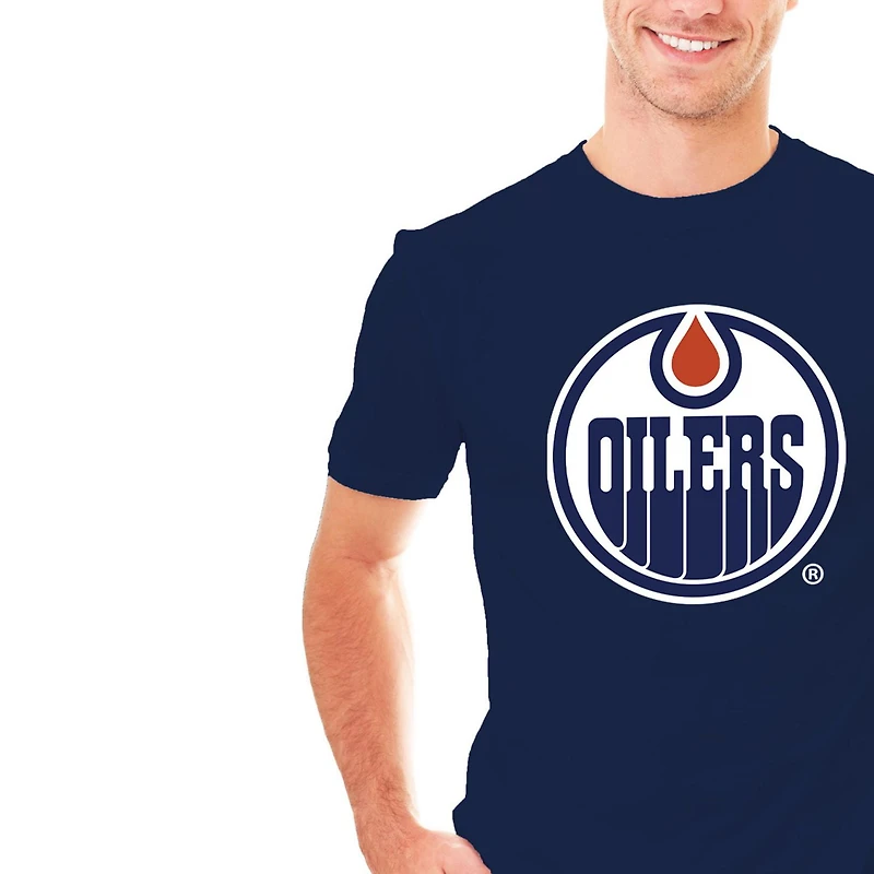 T-shirt à manches courtes pour hommes des Oilers d'Edmonton de la LNH *Exclusivité en ligne