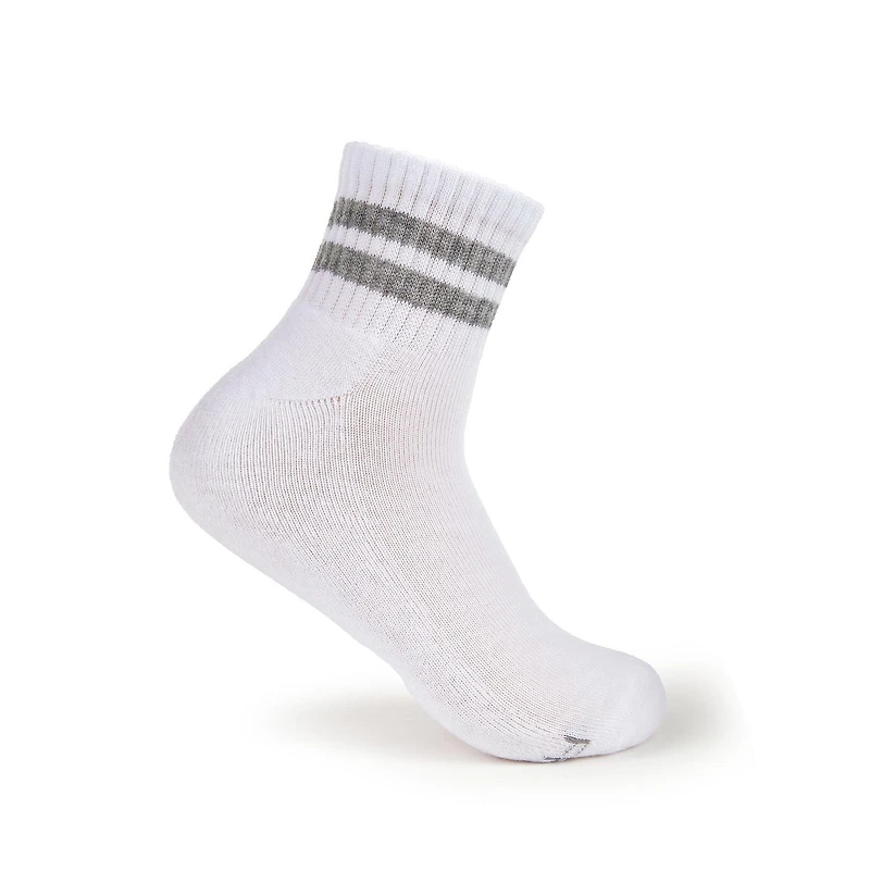 Fruit of the Loom Chaussettes de cheville confort toute la journée (paquet de 6) Les socquettes pour femmes All Day Comfort de Fruit of the Loom sont conçues pour une douceur extrême et un ajustement plus confortable de la salle de sport à la vie quotidienne.