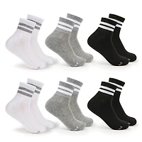 Fruit of the Loom Chaussettes de cheville confort toute la journée (paquet de 6) Les socquettes pour femmes All Day Comfort de Fruit of the Loom sont conçues pour une douceur extrême et un ajustement plus confortable de la salle de sport à la vie quotidienne.