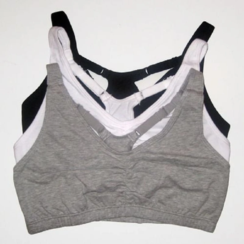 Soutien-gorge sport construit Fruit of the Loom pour femmes en paq. de 3 Tailles 34, 36, 38, 40, 42