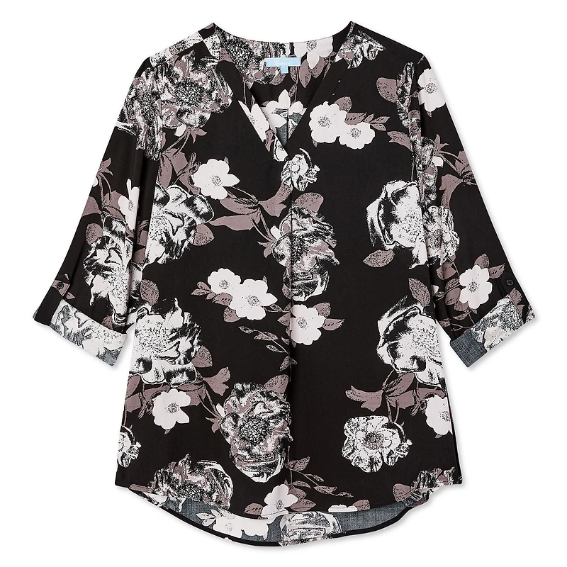 Chemisier avec manches roulées à languette Penmans pour femmes