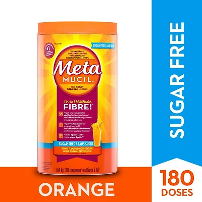 Metamucil 3 in 1 MultiHealth Fibre! Sugar-Free Fiber Suplement Powder