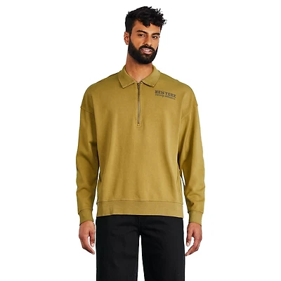 Chandail avec fermeture éclair 1/4 George pour hommes Tailles P-2XL