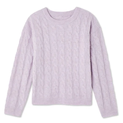 Chandail en maille torsadée George pour filles