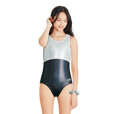 Ensemble 2 pièces avec justaucorps à paillettes Justice pour filles Tailles TP–TG