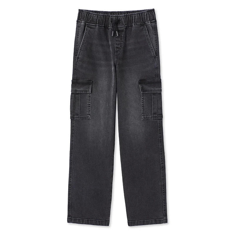 Pantalon cargo en denim à enfiler George pour garçons