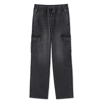Pantalon cargo en denim à enfiler George pour garçons
