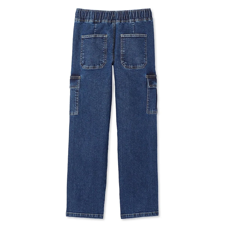 Pantalon cargo en denim à enfiler George pour garçons