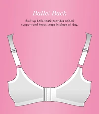 Exquisite Form #9675123 FULLY Full-Support T-Shirt Bra, Seamless Cups, Stretch Satin