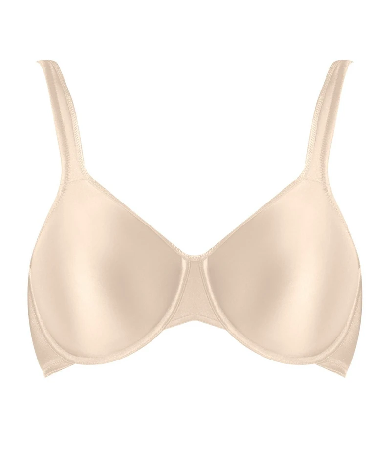 Exquisite Form #9675123 FULLY Full-Support T-Shirt Bra, Seamless Cups, Stretch Satin, Underwire, Sizes 36C